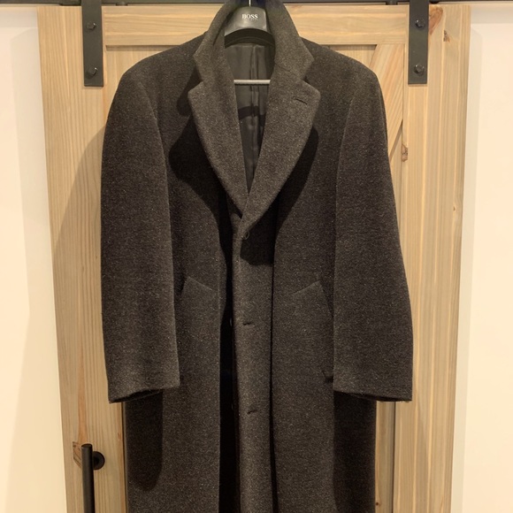 Hugo Boss Charcoal Grey Trench Coat - Picture 1 of 7